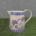 PLANTER WATERING CAN 3.5x4.75" CLEMATIS PRINT