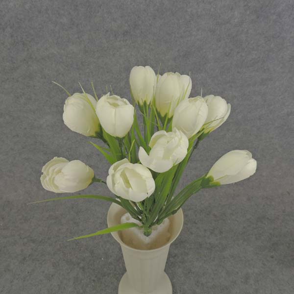 CROCUS BUSH X12 10.5" CREAM/WHT