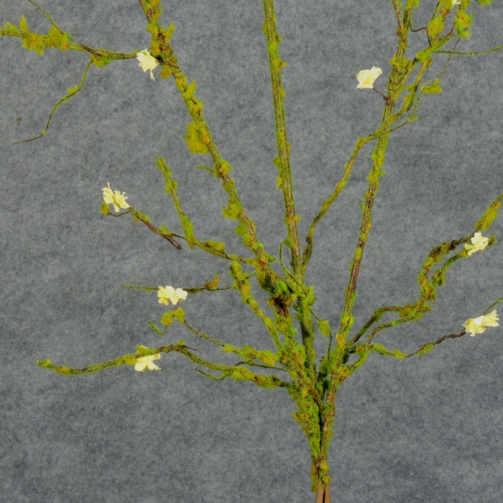 TWIG MOSS SPRAY 34" W/YELLOW BLOSSOMS