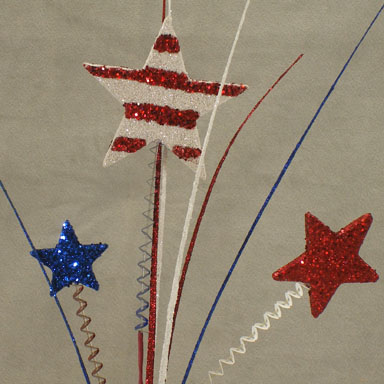 STARS & STRIPES SPRAY 18"(6/BG)