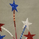 GLITTER STAR SPRAY 20" RED/WHITE/BLUE