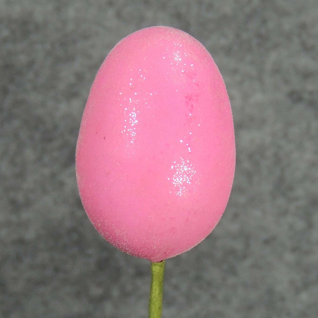 EGG 2.5" FROSTED ON PICK 6-AST (1 DZ/BAG)