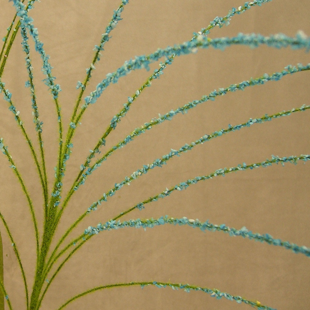 GRASS/PINE FLOCKED SPRAY 35"  BLUE