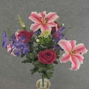 LILY TIGER/ROSE/LILAC BUSH X14 22" PINK/BEAUTY MIX