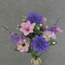 PEONY/LILY/COSMOS/DELPH BUSHx18 23" PURPLE/LAVENDER