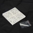 SQUARE BRICK 8" GLITTER WHITE (6/BAG)