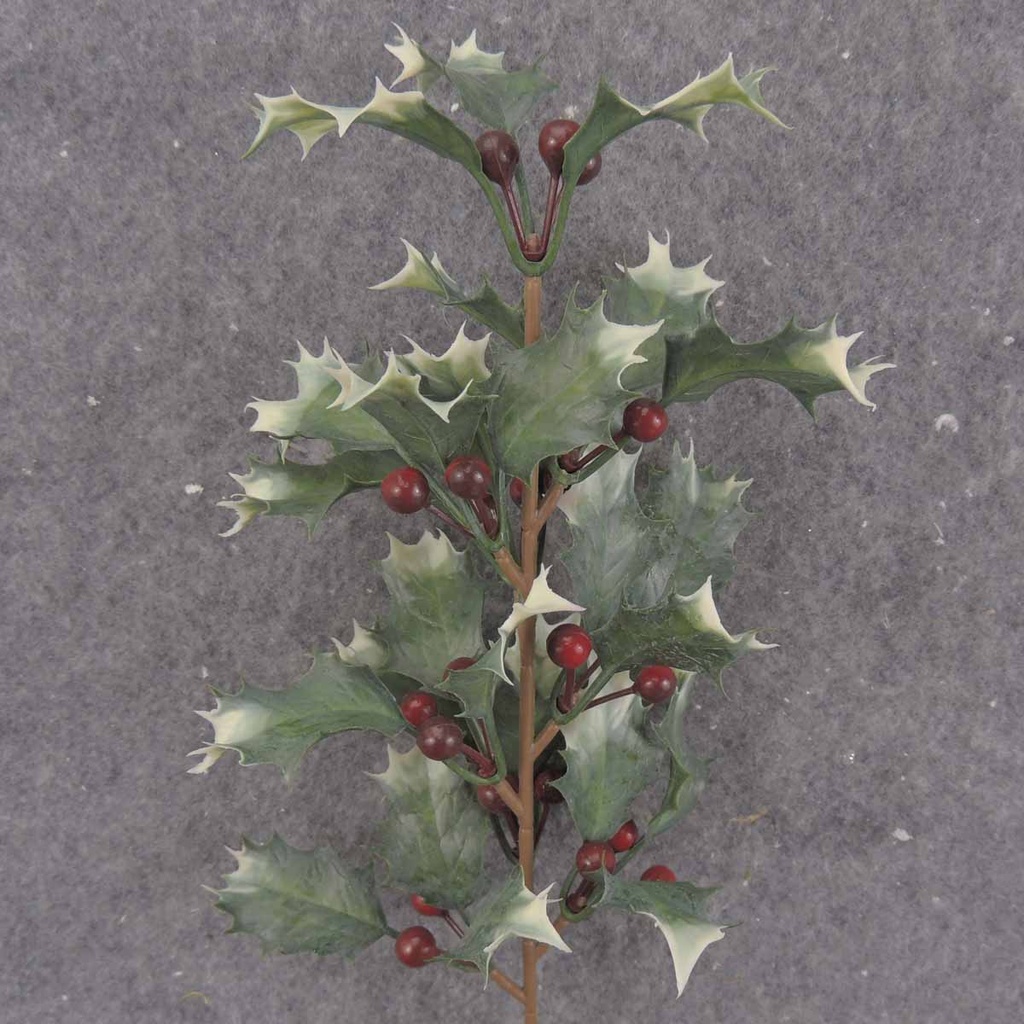 HOLLY BERRY SPRAY 15"  (12/BAG) VARI & GREEN