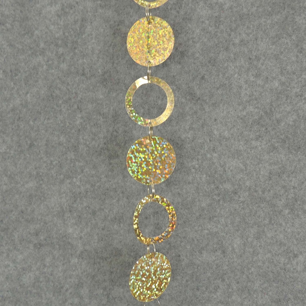 6' CIRCLE/LOOP GARLAND - GOLD