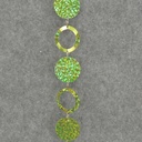 6' CIRCLE/LOOP GARLAND - GREEN