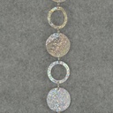 6' CIRCLE/LOOP GARLAND - SILVER