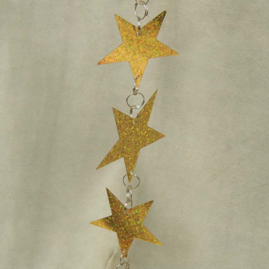72&quot; STAR GARLAND -  GOLD