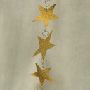 72" STAR GARLAND -  GOLD