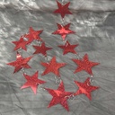 72" STAR GARLAND  -  RED