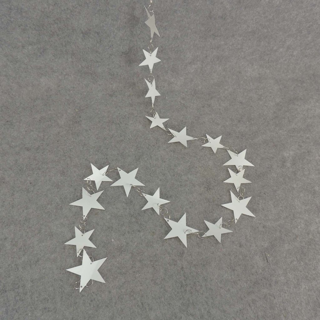 72&quot; STAR GARLAND - WHITE