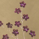 JEWEL FLOWER 8" PICK   PURPLE