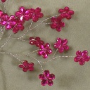 JEWEL FLOWER 6.75&quot; PICK  FUCHSIA