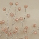 PEARL BEAD PICK 6.75&quot;  PINK