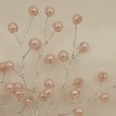 PEARL BEAD PICK 6.75"  PINK