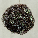 BALL 5.5&quot; TWIG W/SEQUINS