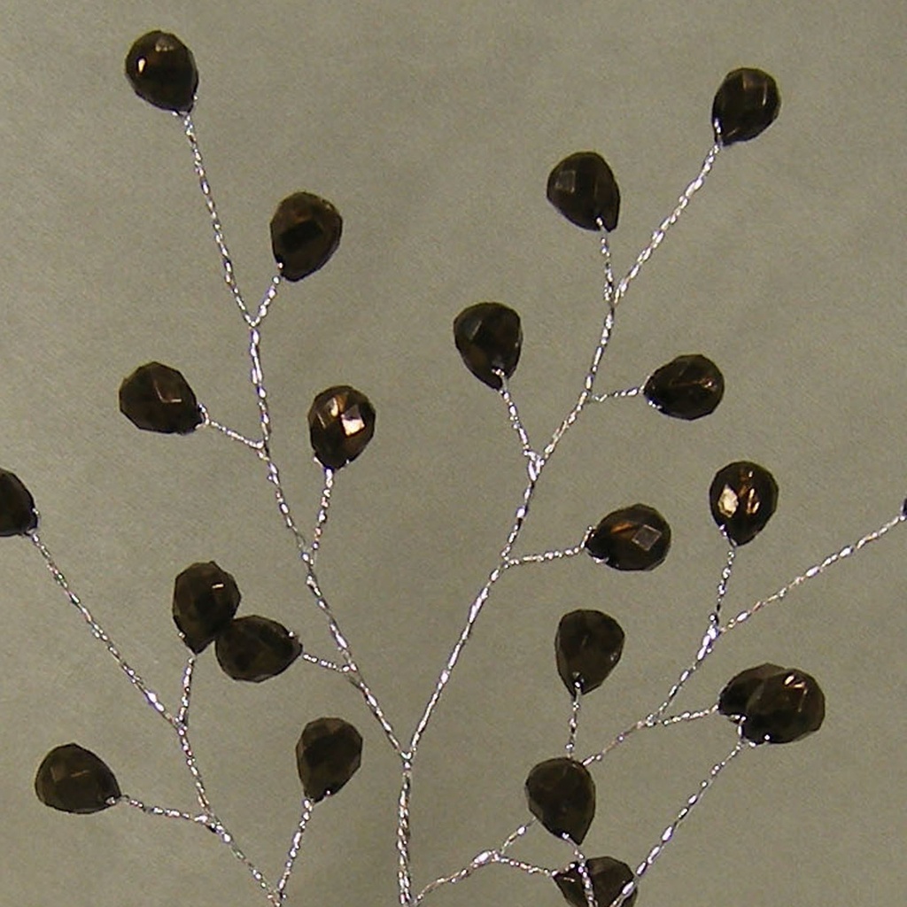 ACRYLIC BEAD PICK 8"  BLACK