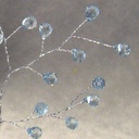 ACRYLIC BEAD PICK 8"  BLUE