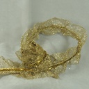 RIBBON 6' X 3" GLITTER MESH  GOLD