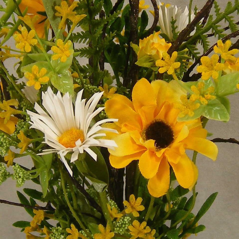 DAISY MIX SPRAY 20" YELLOW/WHT