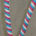 TWISTED SPRAY X3 29"  BLUE/FUCHSIA/WHITE