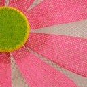 DAISY 12&quot; BURLAP PICK  PINK