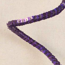 SEQUINED WIRE 36" PURPLE/BLACK