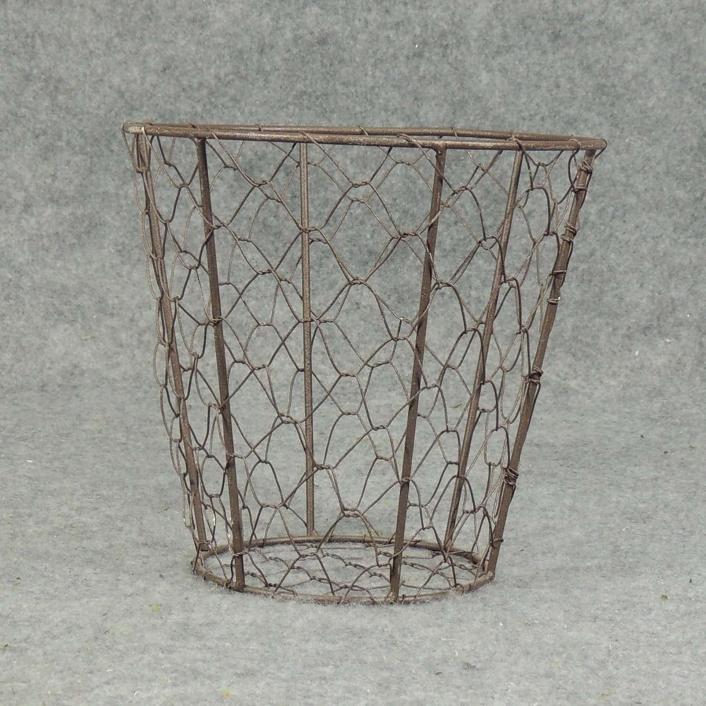 BASKET WIRE 6.25&quot;H X 6.75&quot;D  BROWN