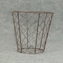 BASKET WIRE 6.25&quot;H X 6.75&quot;D  BROWN