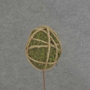 EGG PICK 11" MOSS/JUTE DESIGN  1