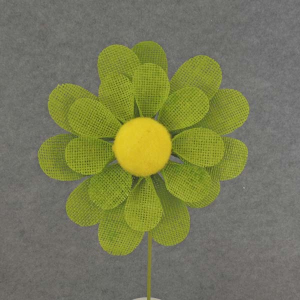 DAISY PICK BURLAP 19.5" OAL     8" dia GREEN