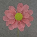 DAISY PICK BURLAP 19.5" OAL     8" dia PINK