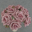 ROSE OPEN BUNDLE X9 10"  MAUVE