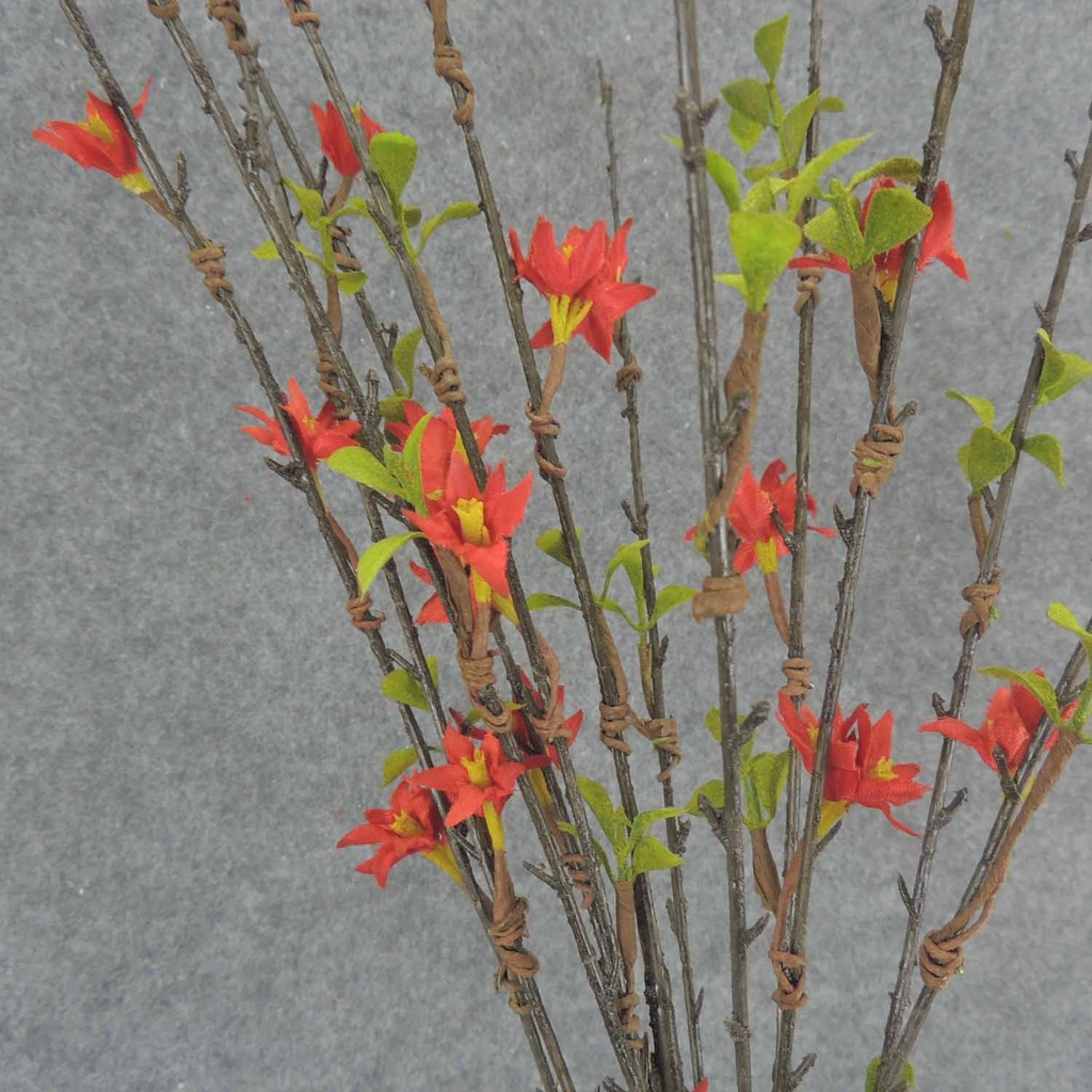 TWIG/BLOSSOM SPRAY X5 40"  RED