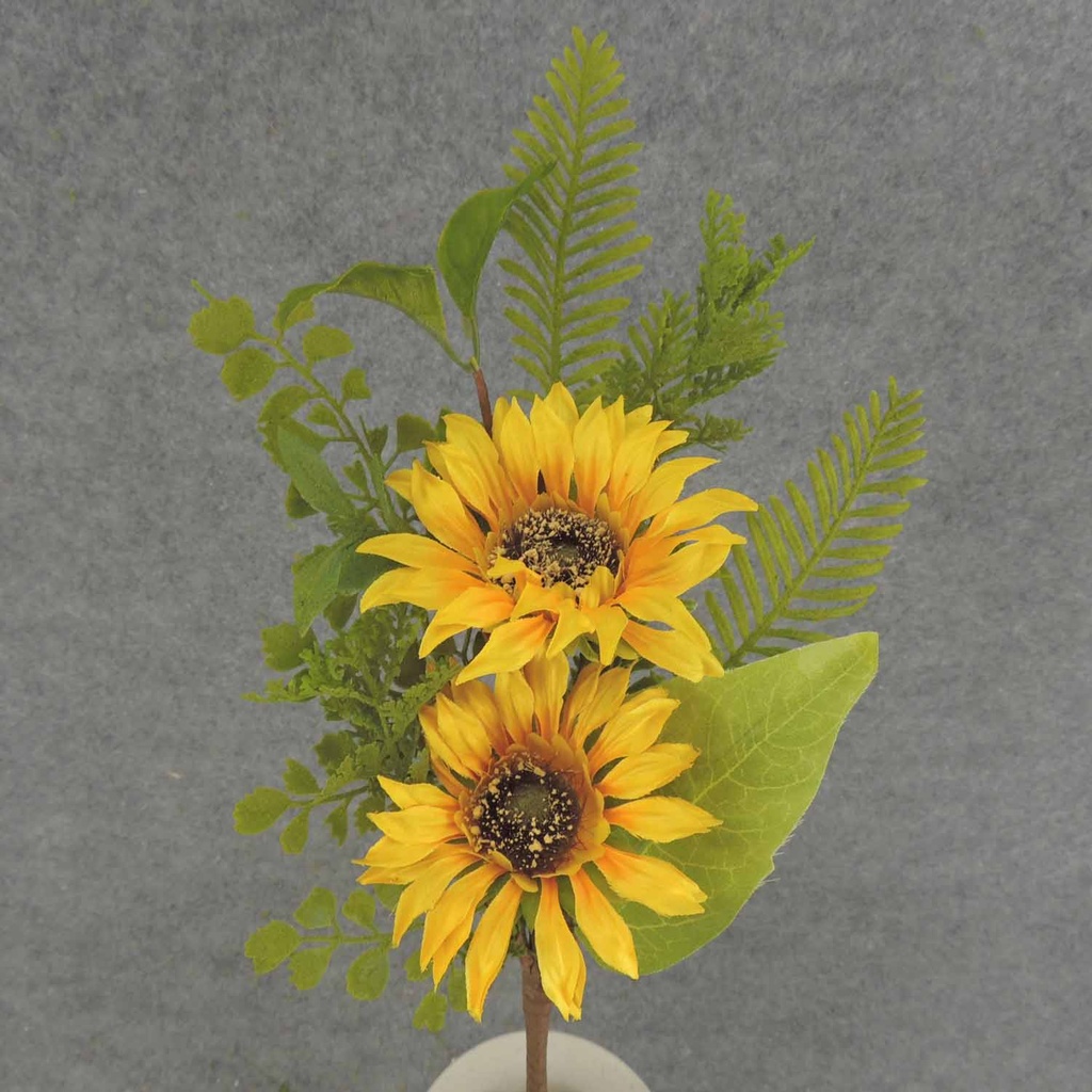 SUNFLOWER/GREENERY PICK X6 17"