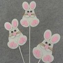 EASTER BUNNY SPRAY X3 23" TALL