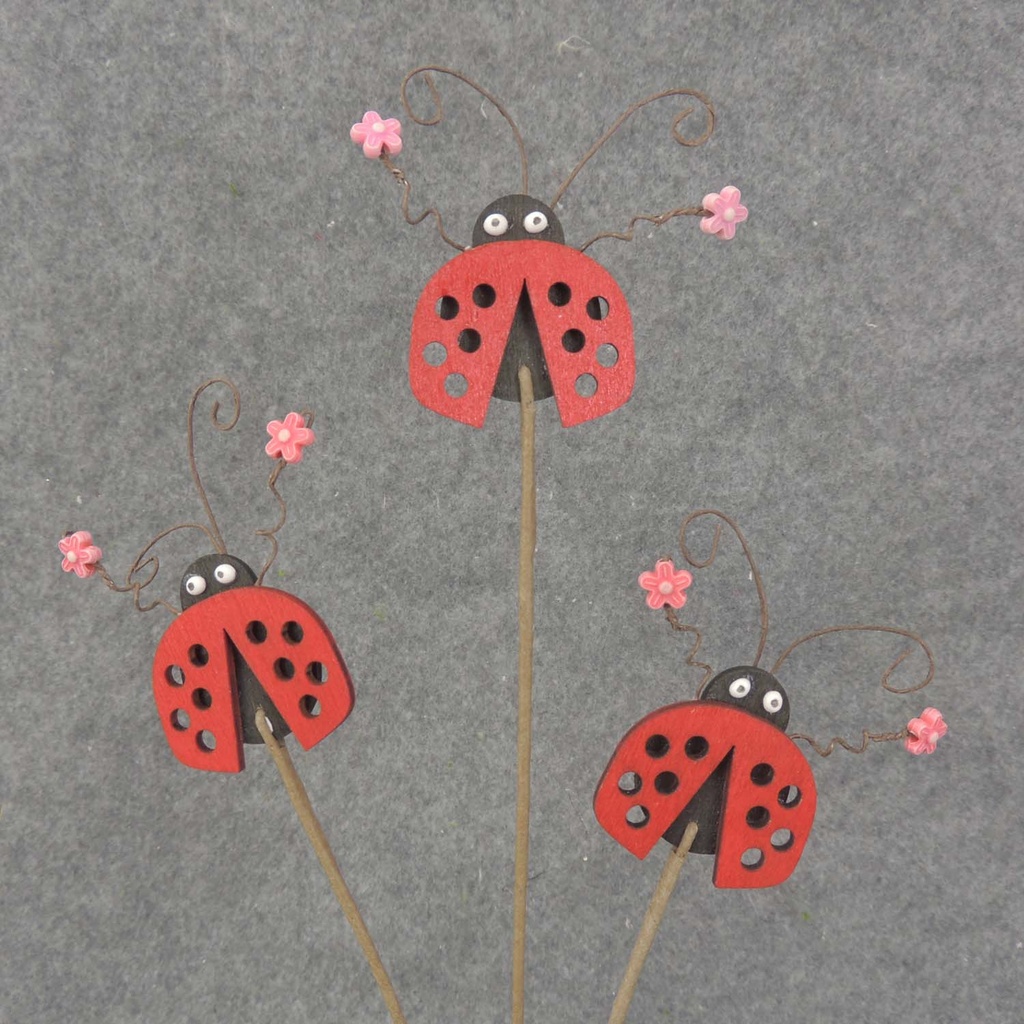 LADYBUG SPRAY X3 17" WOODEN