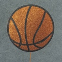 BASKETBALL 3.5"d W/14" PICK (6/BAG) 