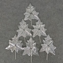 LEAF IVY  PICK 7.5"  (6/BAG)  SILVER