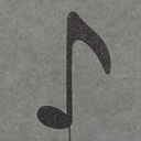 EIGHTH NOTE 6" X 4" W/14" PICK (6/BAG)
