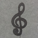 TREBLE CLEF 6.75" W/14" PICK (6/BAG)