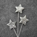 STAR PICK X3 19" (6/BAG) SMALL  SILVER