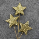 STAR PICK X3 19" (6/BAG) LARGE  GOLD
