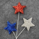 STAR PICK X3 19" (6/BAG) LARGE  RED/WHITE/BLUE