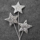 STAR PICK X3 19" (6/BAG) LARGE  SILVER
