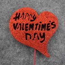 HAPPY VALENTINE'S DAY PICK 17" (6/BAG) 