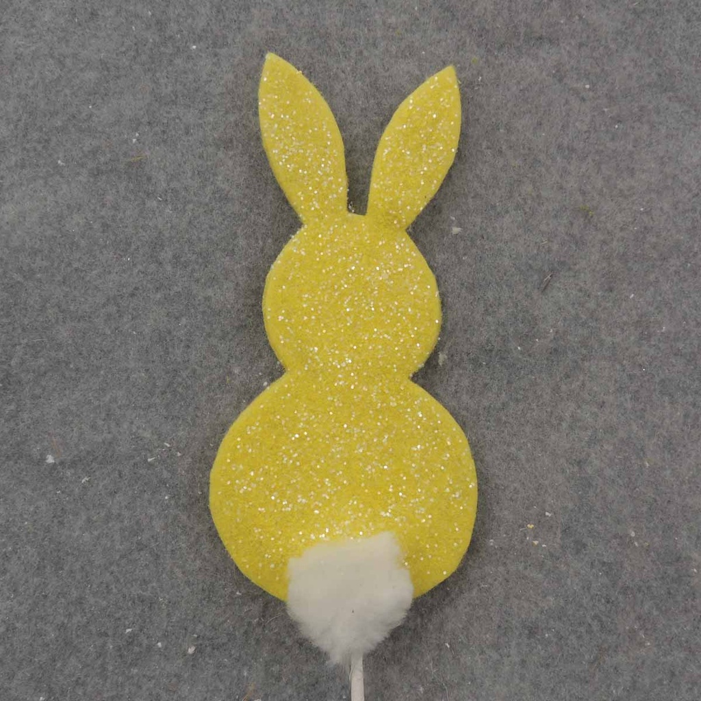 BUNNY PICK 18" YELLOW/WHITE 